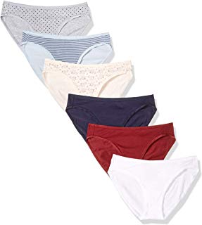 Amazon Essentials Cotton Stretch Panty for ladies, best cotton underwear women's, best affordable lingerie, best women's cotton underwear best cotton underwear women's, 