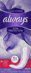 Always Xtra women panty liners for daily protection, best panty liners for incontinence, best panty liners for post pregnancy