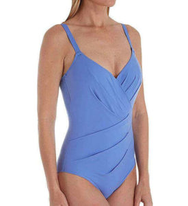 Empreinte Body Underwire Asymmetrical Convertible one piece swimwear, top in the best swimsuit to hide tummy bulge, bathing suit to flatter a curvy body
