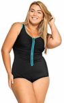 DELIMIRA women's best swimwear for plus size with built-in cups, best plus size bathing suits