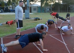 fitness participants taking High Intensity Interval Training (HIIT) sessions 