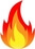 Fire symbol to depict an attractive lady