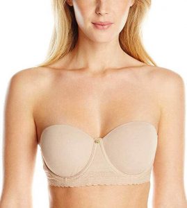 Natori women's strap-free bra for smooth contour, best strapless bra for large breasts that does not show bra lines, best strapless bra for d cup