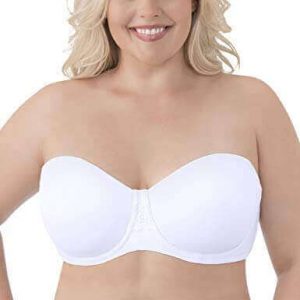 Vanity Fair Women's Beauty Back unstrapped bra for Full Figure with underwire, best strapless bra for large breasts, strapless bra for large bust, best strapless bra for big bust, best strapless bra for big saggy breasts