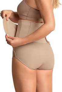 Leonisa High-Waist Slimming Best C-Section Recovery Panty with Adjustable Belly Wrap