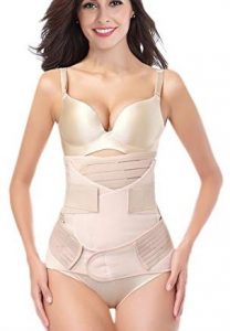 DICOOL 3 in 1 belly, waist and pelvis recovery support girdle corset for after child birth, best belly wrap post pregnancy