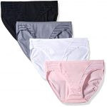 A pack of 4 Fruit of the Loom Women's Coolblend Bikini Panties, best women's underwear, best rated women's underwear, best cheap underwear