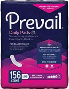 Prevail maximum absorbency and incontinence bladder control napkins, Best pads for after birth bleeding