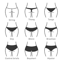 A review of types of panties and their names, types female underwear