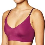 Calvin Klein Women's Invisibles Comfort Seamless Wirefree Lightly Lined Triangle Bralette Bra. The Best Bralette for Side Fat