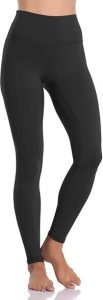 Wondering how to wear a bodysuit without looking fat? Consider Colorfulkoala Women's Buttery Soft High-Waisted Yoga Pants Full-Length Leggings.