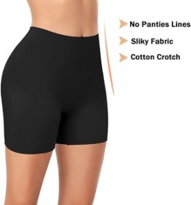 Wondering what to wear under a mini dress? Here is Werena Womens Seamless Shaping Boyshorts Panties Tummy Control Underwear Slimming Shapewear Shorts