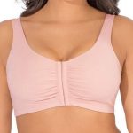 Fruit of the Loom Women's Front Closure Cotton Bra. The best bra to wear after nipple piercing