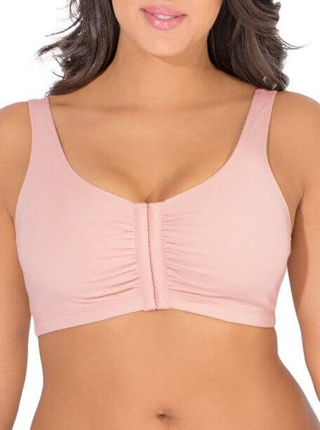 Fruit of the Loom Women's Front Closure Cotton Bra. The best bra to wear after nipple piercing