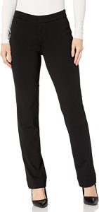 NYDJ Women's Petite Ponte Trouser Pants with built-in slimming and shaping panel