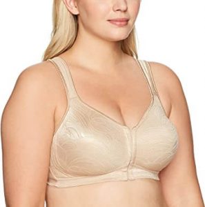 Playtex Women's 18 Hour Front Close Wireless Back Support Posture Full Coverage Bra USE525. One of the best wireless front closure bras. 
