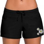 Aleumdr Women's Waistband Swimsuit Bottom Boy Shorts Swimming Panty. One of the Best Boy Shorts for Hip Dips, best bathing suit for hip dips