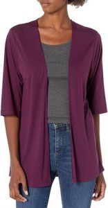 Hanes Women's Lightweight Open Cardigan for matching with trimmed tops