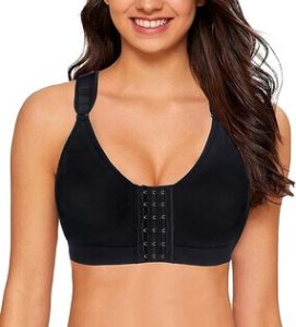 YIANNA Post-Surgery Front Closure Brassiere Sports Bra for Women, One of the best bra for breast cysts 