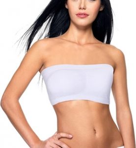 Boao Women Bandeau Bra, Best Padded Strapless Brarette Bra, Seamless Bandeau Tube Top Bra. This is one of best bra for off the shoulder dresses, and for relieving paining shoulders