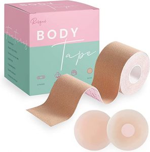 Epic Elements Boob Tape, Breast Lift Tape for Contour Lift & Fashion | Boobytape Bra Alternative of Breasts | Body Tape for Lift & Push up in All Clothing Fabric Dress Types. best breast tape for lifting sagging breasts