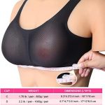 HIPLAYGIRL Waterdrop Silicone Breast Forms with Mesh Pocket Bra Set for Crossdressers (C-E Cup). One of the best bras for male crossdressers