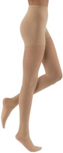 JOBST UltraSheer Waist High 15-20 mmHg Compression Stockings Pantyhose, Closed Toe, Medium, Natural Fit. One of the most durable pantyhose 