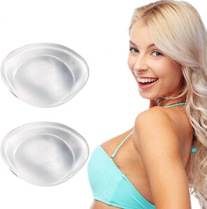Meddom Silicone Bra Inserts, Gel Breast Pads and Breast Enhancers to Add 2 Cup, Suitable for Bras, Dresses, and Swimsuits, when a woman's two breasts have unsymmetrical sizes
