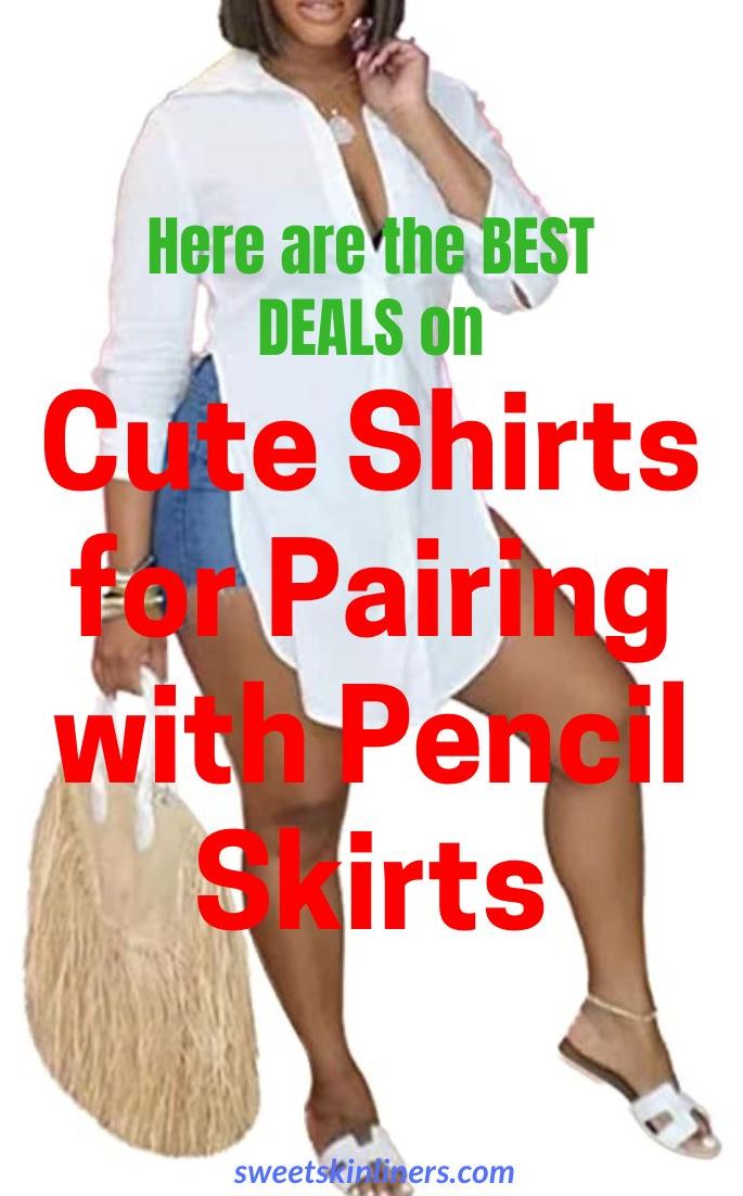 An expertly tested and approved lost of cute shirts that go with pencil skirts, how to style a pencil skirt, shirts to wear with pencil skirts