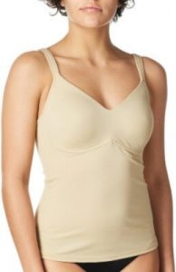 Ahh By Rhonda Shear Women's Plus Size Molded Cup Camisole. best shaping camisole with built in bra 