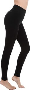 Finerease Women's Super Soft and Stretchy High Rise Thick Casual Leggings Pants. best leggings that arent see through, best leggings to wear under a dress