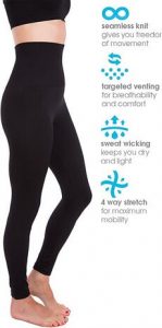 Homma Premium Thick High Waist Tummy Compression Slimming Leggings. one of the best high waisted leggings, best compression leggings