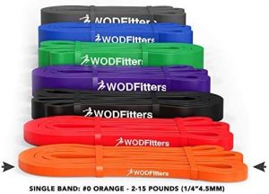 WODFitters Pull Up Assistance Band for Stretching, Mobility Workouts, Warm Up, Recovery, Powerlifting, Home Fitness and Exercise for a toned butt and thighs