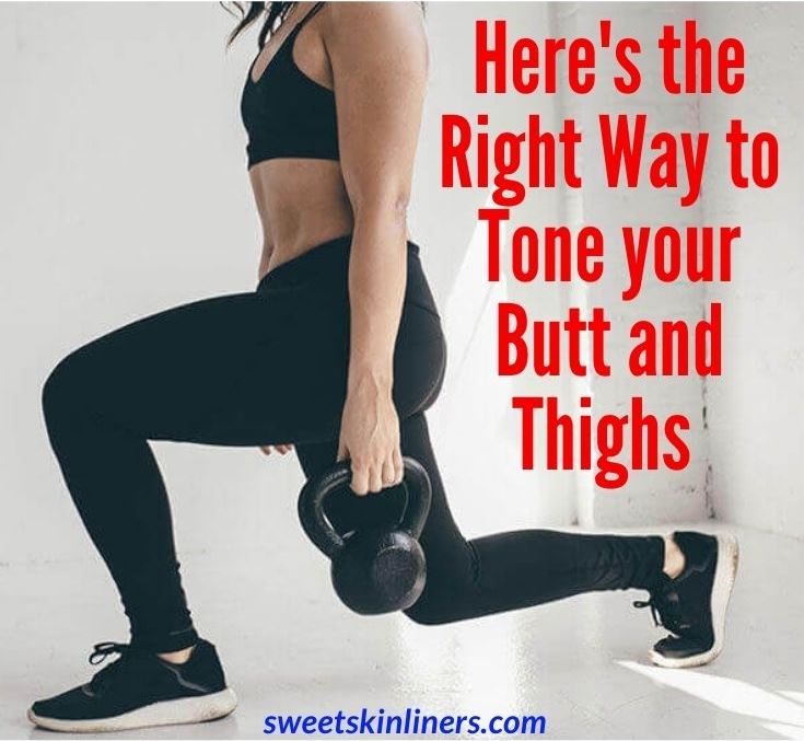A woman doing kettlebell squats as an one of the tips in our professional guide on the best exercise for buttocks and thighs, best exercises for a toned butt