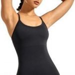 CRZ YOGA Seamless Female Workout Tank Top Racerback Athletic Camisole Sports Shirt with a Built-in Bra. A Stylish Exercise Tank Tops that You Can Wear Anywhere
