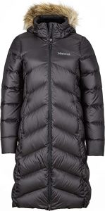 Marmot Women's Montreaux Full-Length Down Puffer Coat. One of the best women’s jacket for 40 degrees weather
