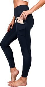 A Woman Wearing the 90 Degree By Reflex High Waist Tummy Control Squat-Proofed Ankle-Length Leggings with Pockets. When buying sports or workout leggings, you should make sure they're squat-proofed