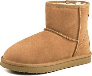 Ausland Women's Classic Short Cowhide Leather Snow Boot. These are short women's boots that resemble UGGs women's boots 