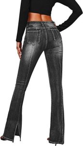 Lakimani Women’s Bell Bottom Jeans, best jeans with small back pockets that make the butt appear larger and fuller