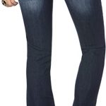 Miss Me Loose Saddle Stitch Border Boot Cut Jeans. One of the best jeans for flat butt