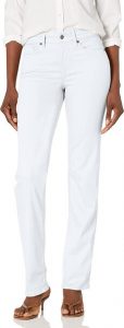 NYDJ Women's Marilyn Straight Leg Denim Pants for concealing body fat around the stomach, the butt, hips, and thighs