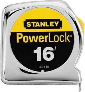 The Stanley Hand Tools 33-116 3/4" X 16' PowerLock® Professional Metal Tape Measure