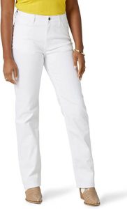 Wrangler Women's High Rise True Straight Fit Jean- one of the best for plus size women