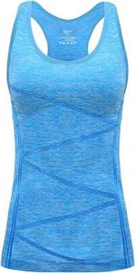The Disbest Yoga Tank Top, Women's Performance Stretchy Quick Dry Sports Workout Running Top Vest with Removable Pads
